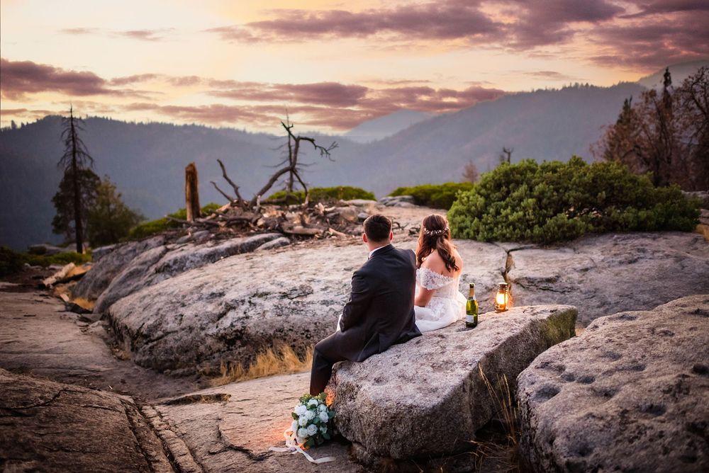 elopement wedding in sequoia national park california