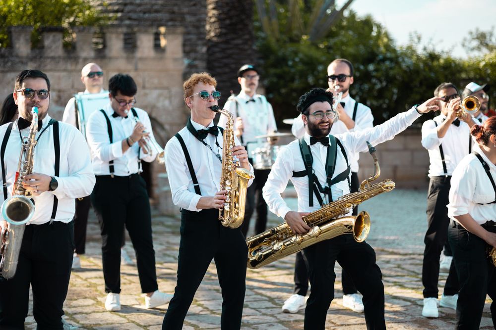 A band at a wedding in Italy