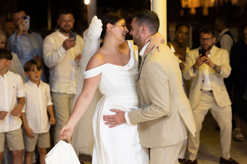 Bride and groom first dance