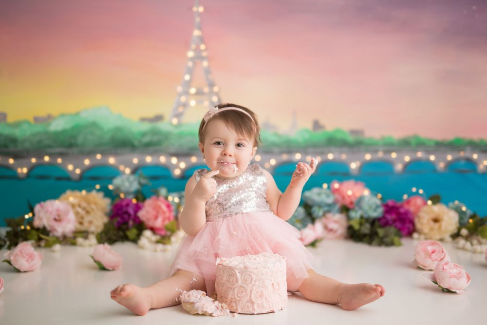 cake smash birthday photography