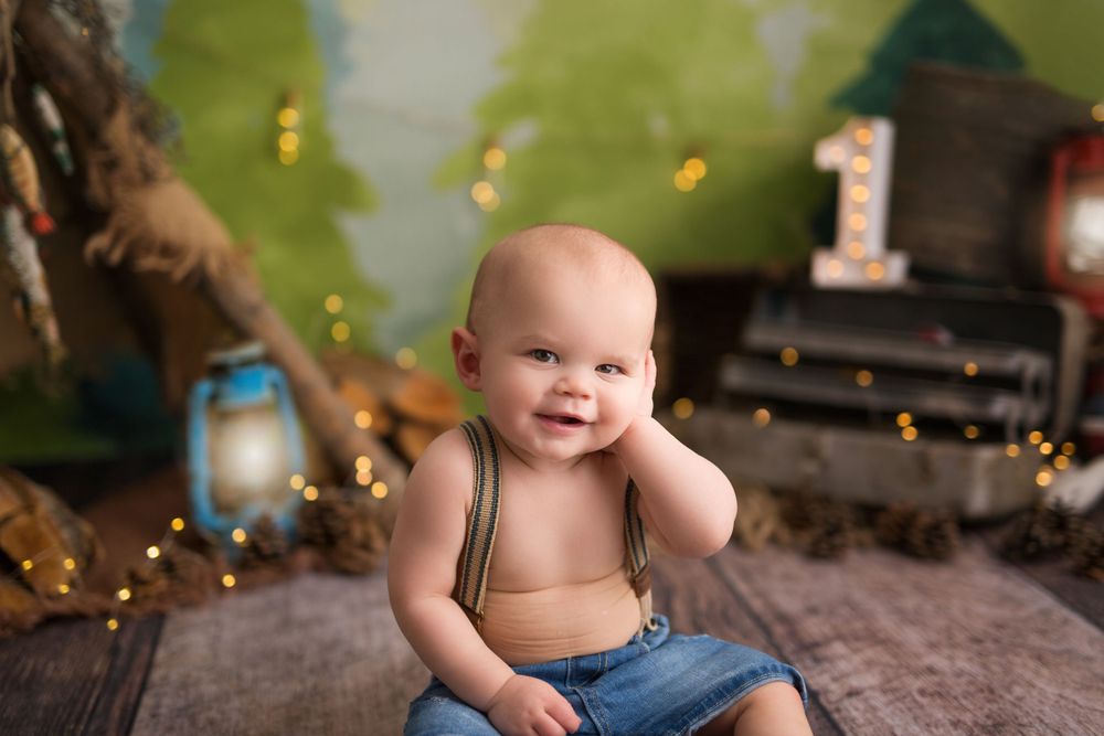 cake smash birthday photography