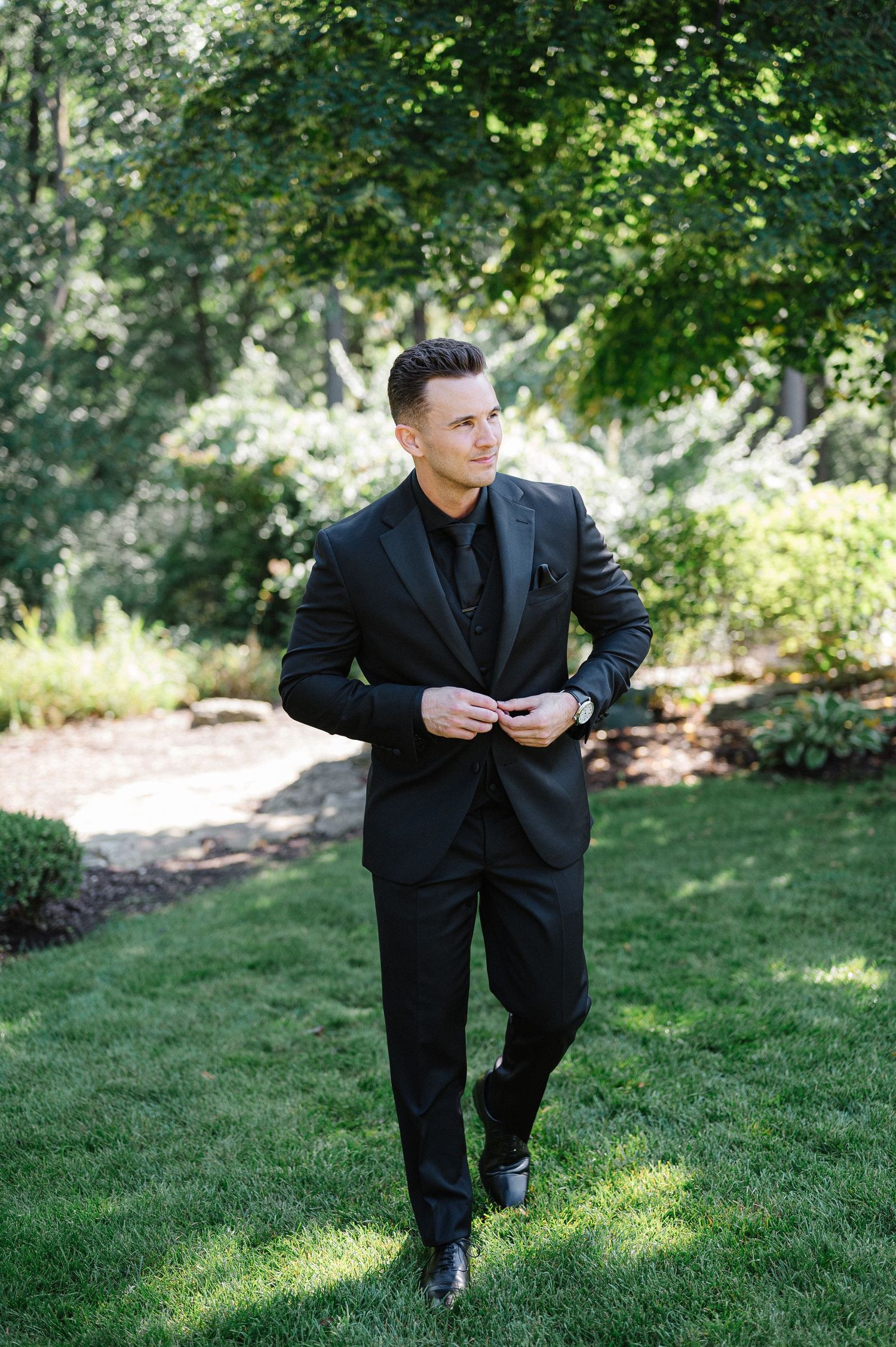 Modern Black Tie Summer Wedding at Monte Bello Estate | Candace Sims Luxury Chicago Fine Art Wedding Photographer