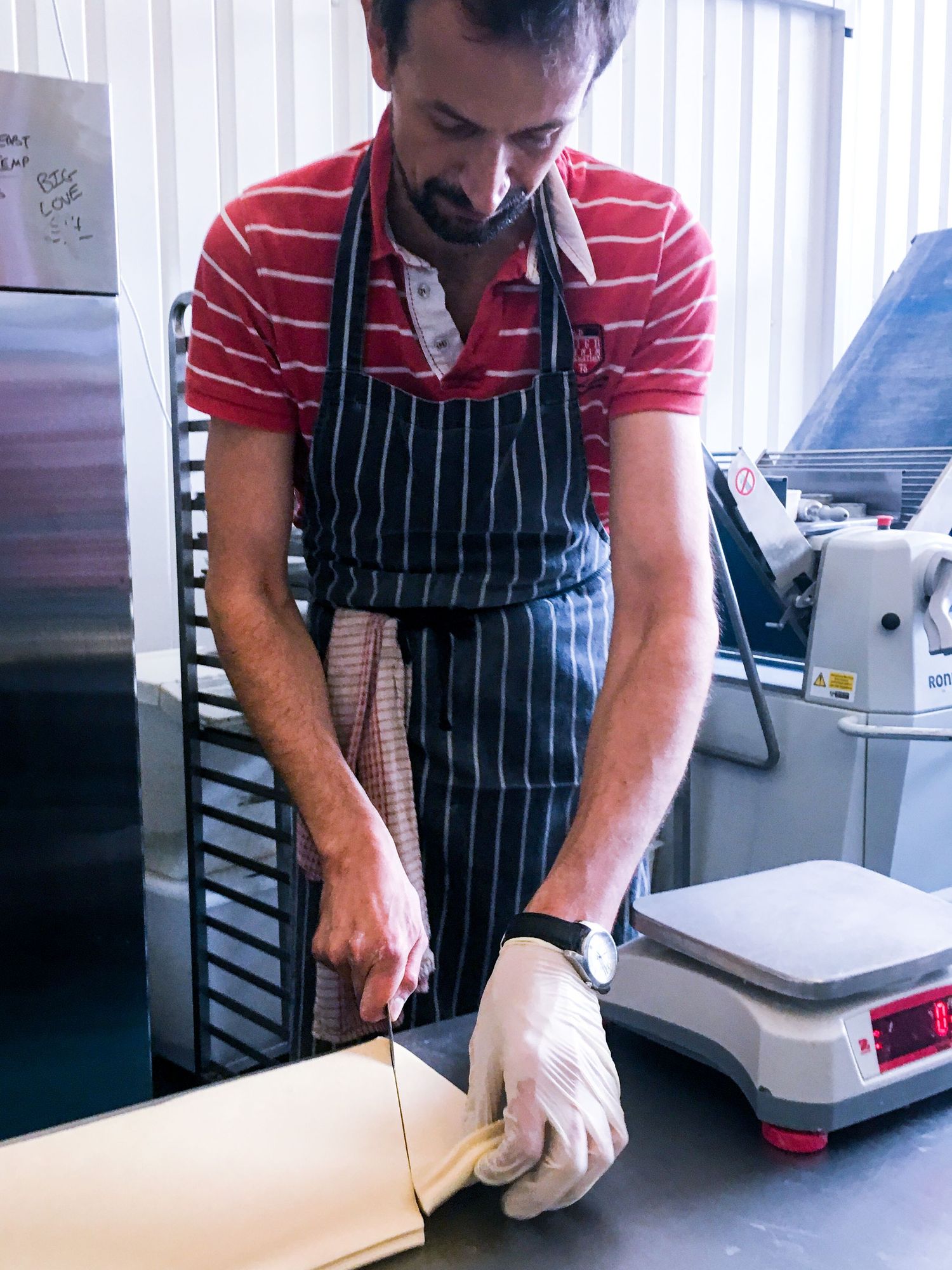 Croissant Dough Cut - Photo by © Reka Csulak