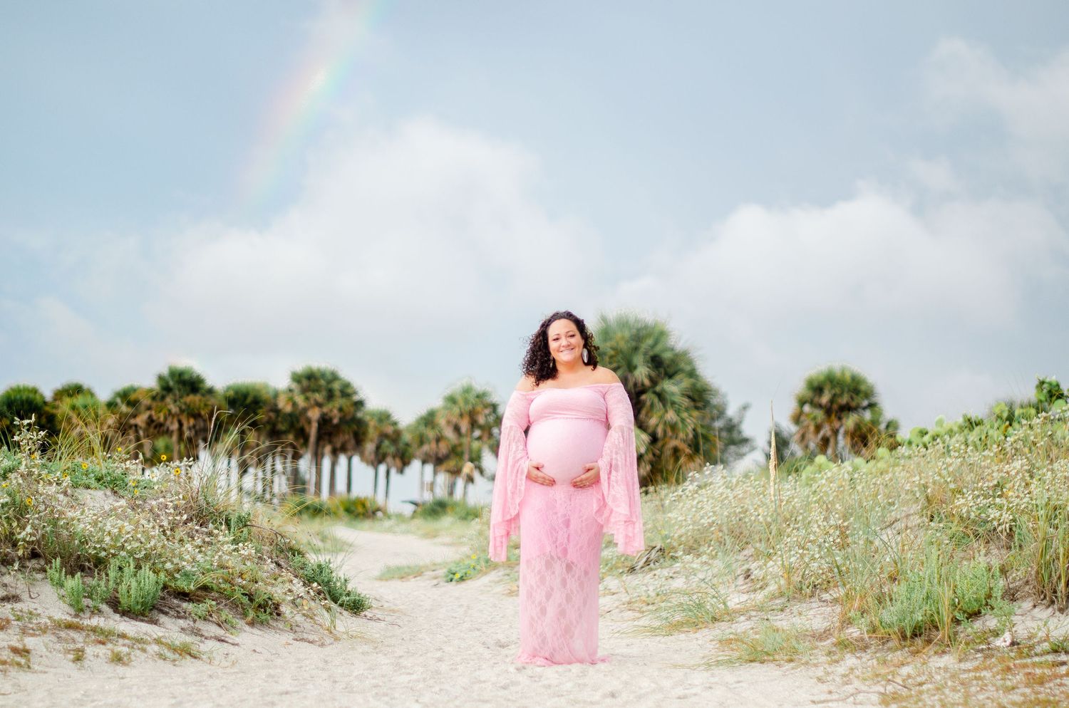 Maternity session at Sand Key beach