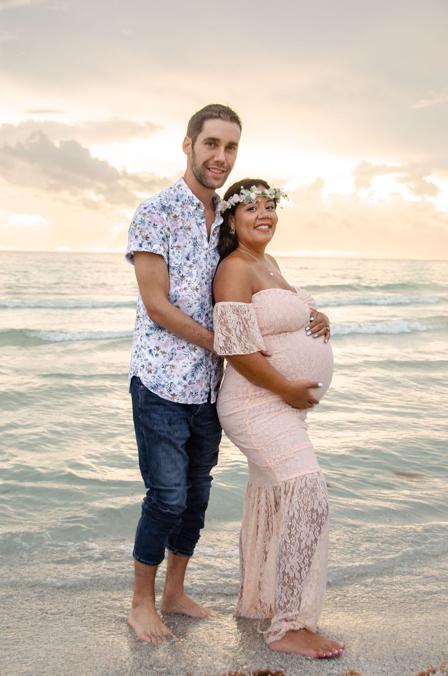 Sunset maternity photos