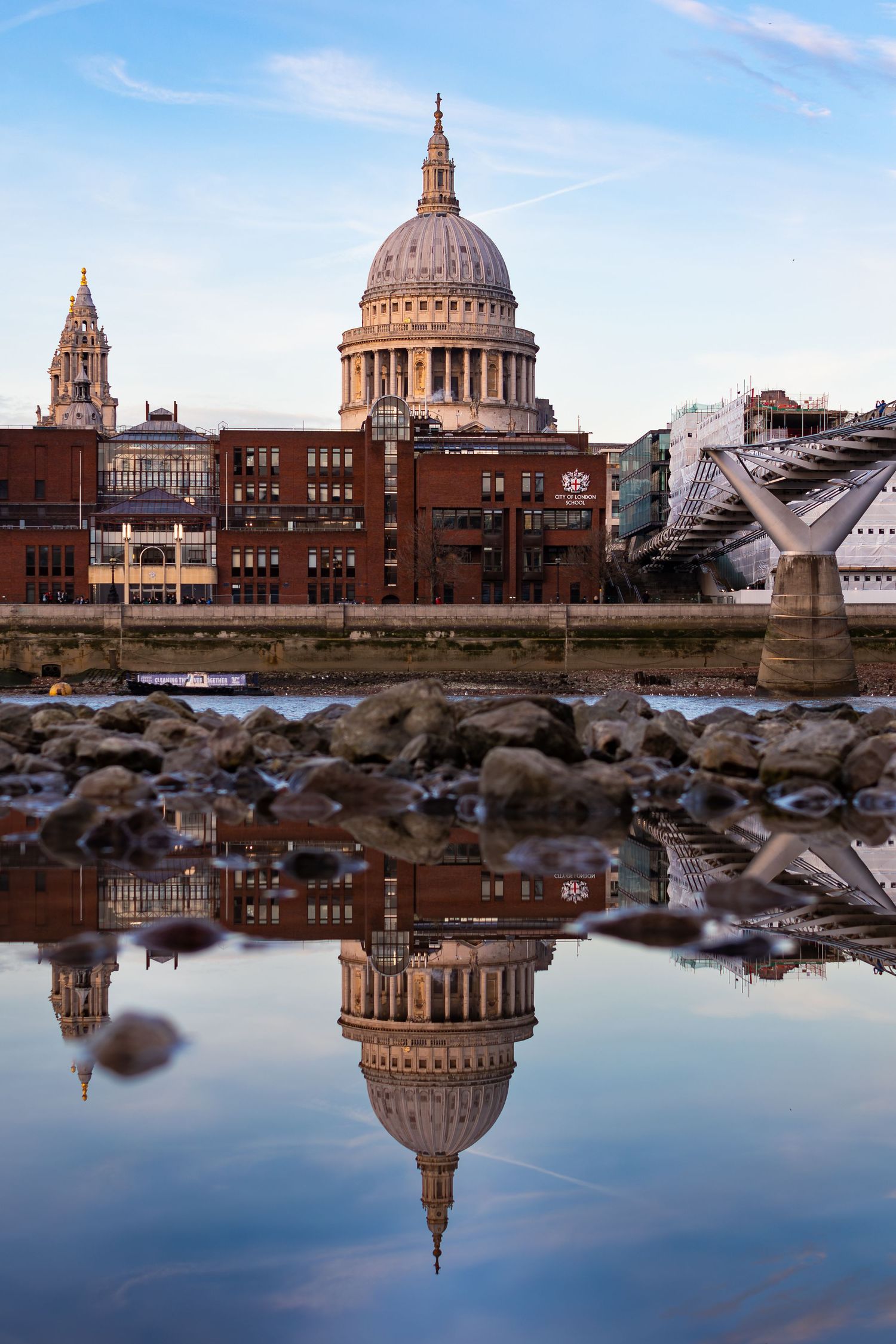 St. Paul's Cathedral reflections on River Thames, London by Kush Rattan Photography