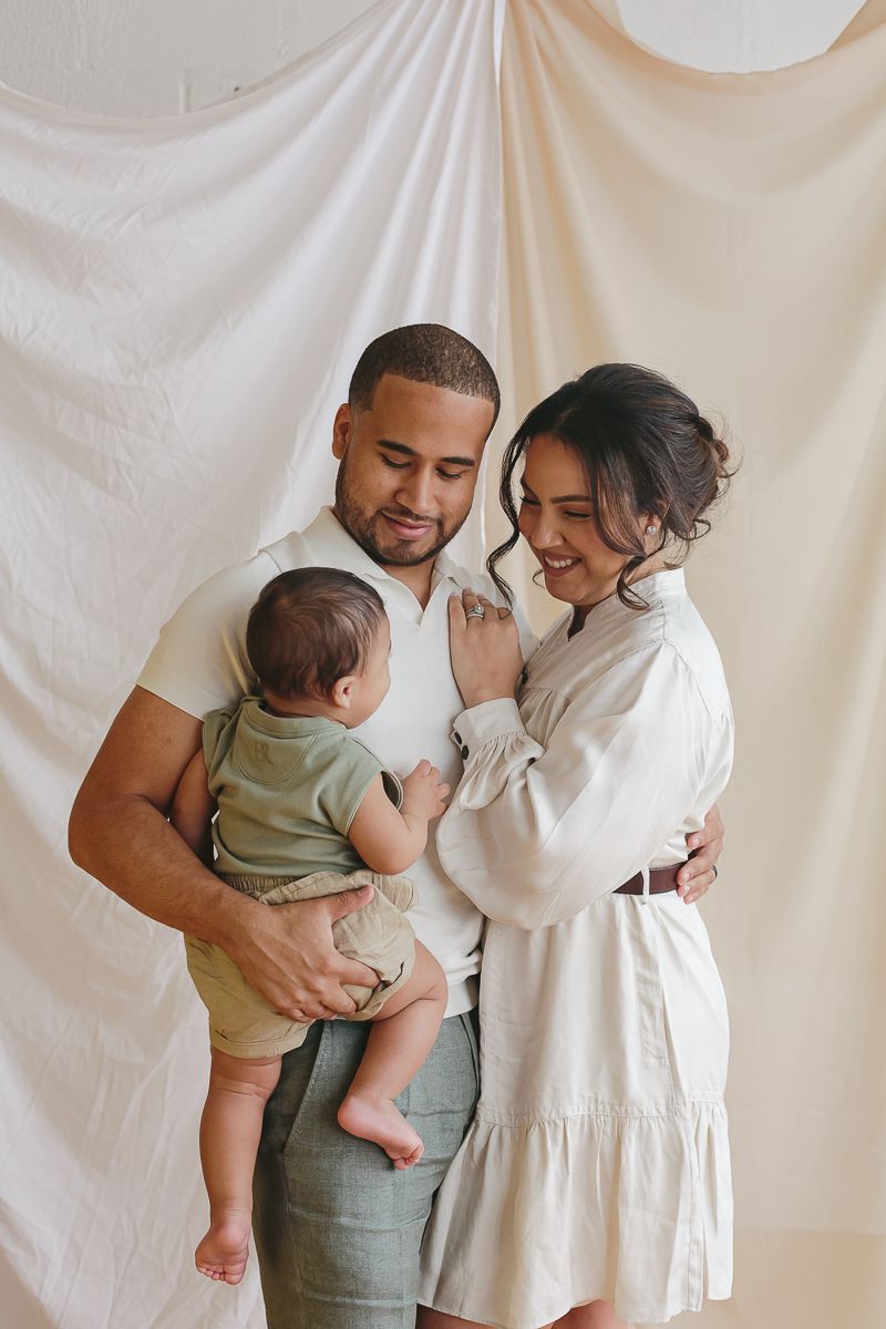 Warm Embrace: Mom, Dad, and Son - Paula Ortiz NYC Studio Session