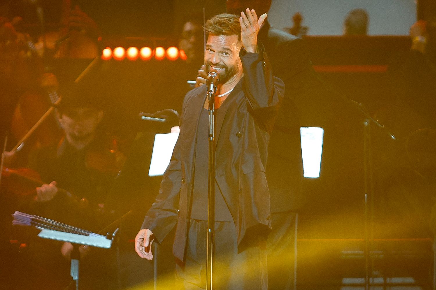 Ricky Martin at his concert "Sinfónico" in Puerto Rico