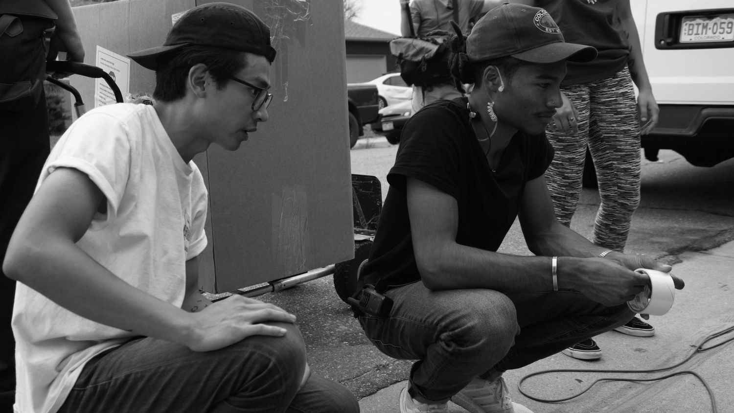 Director and DP- BTS photo from Return To Sender film