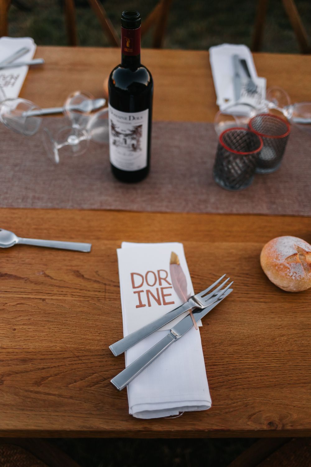 la table des mariés