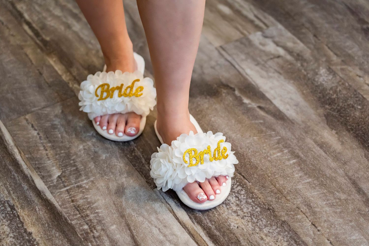 Bridal Slippers - Blue Heron Barn Kalamazoo Wedding Venue - Photographer and Videographer Almost Fantasy