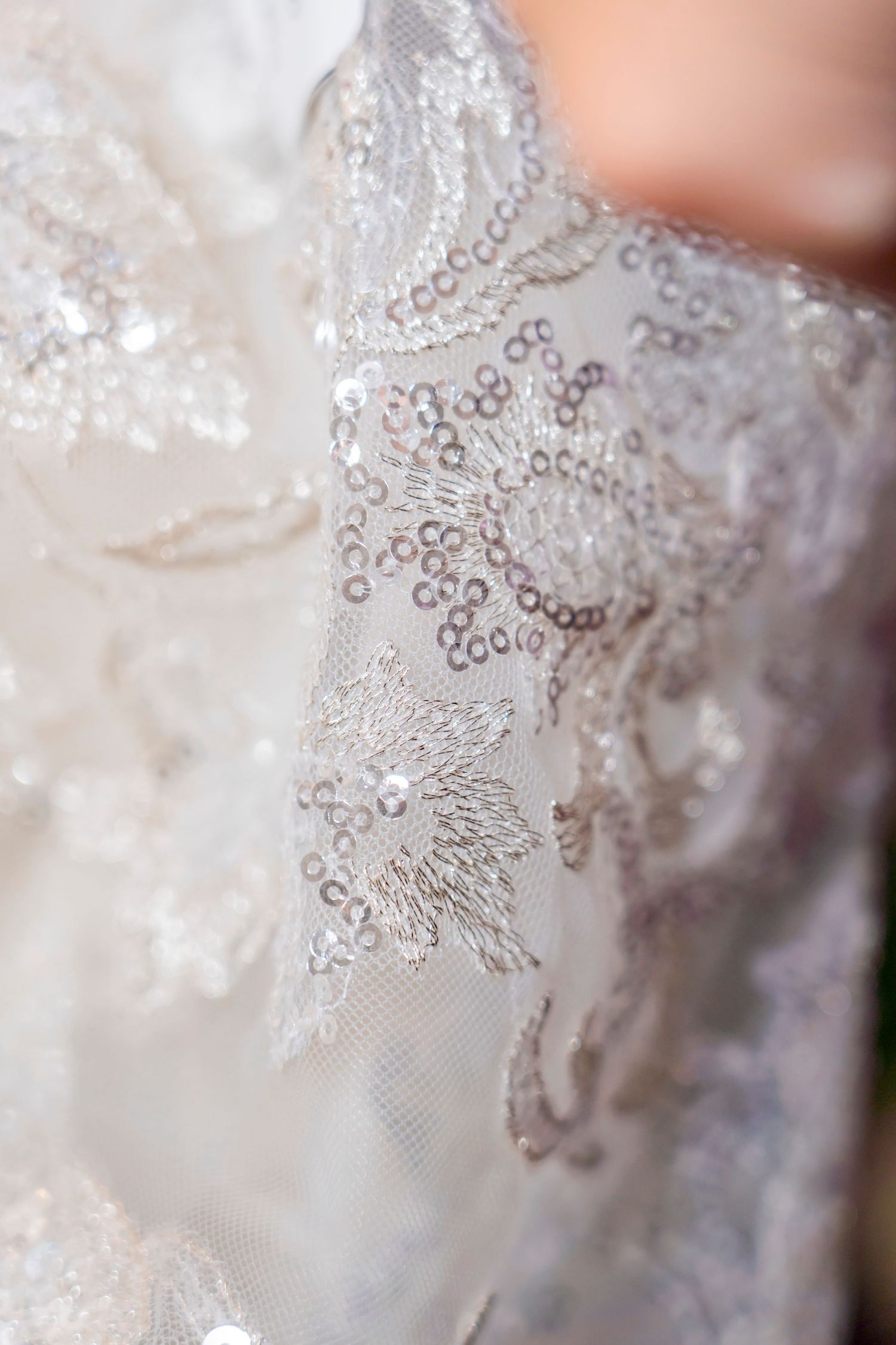 Wedding Dress fabric close up - Photographer and Videographer Almost Fantasy