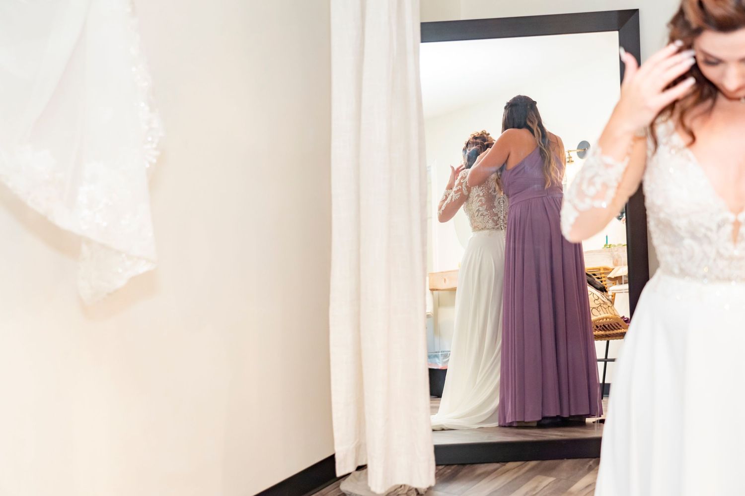 Bride getting ready - Kalamazoo Wedding Venue - Photographer and Videographer Almost Fantasy