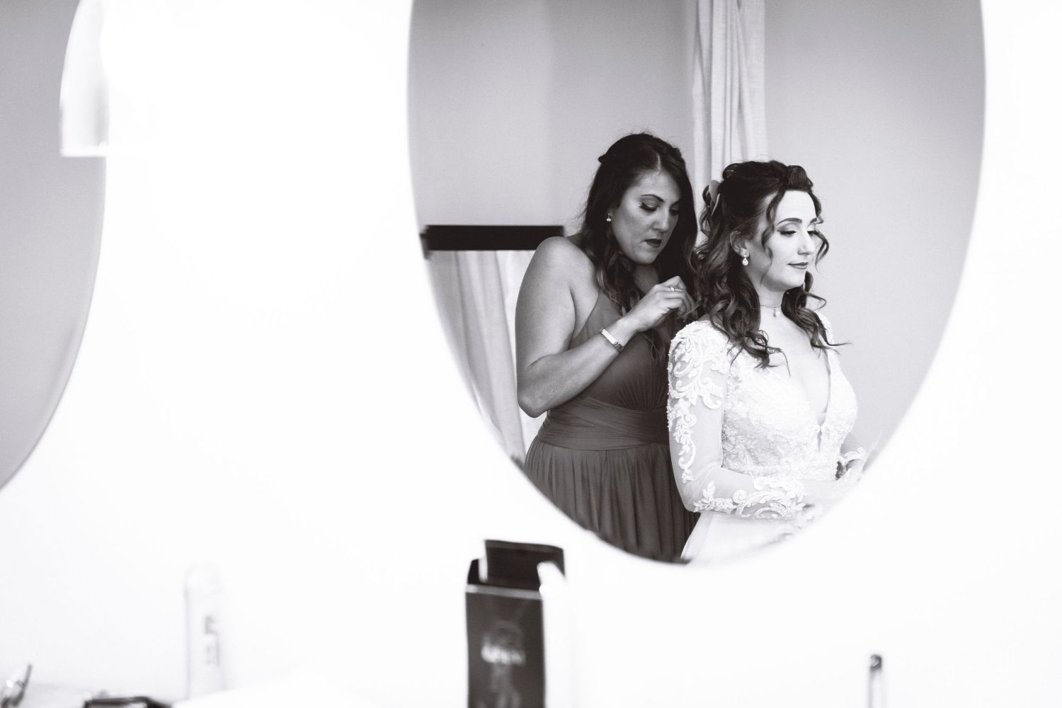 Bride getting ready - Kalamazoo Wedding Venue - Photographer and Videographer Almost Fantasy