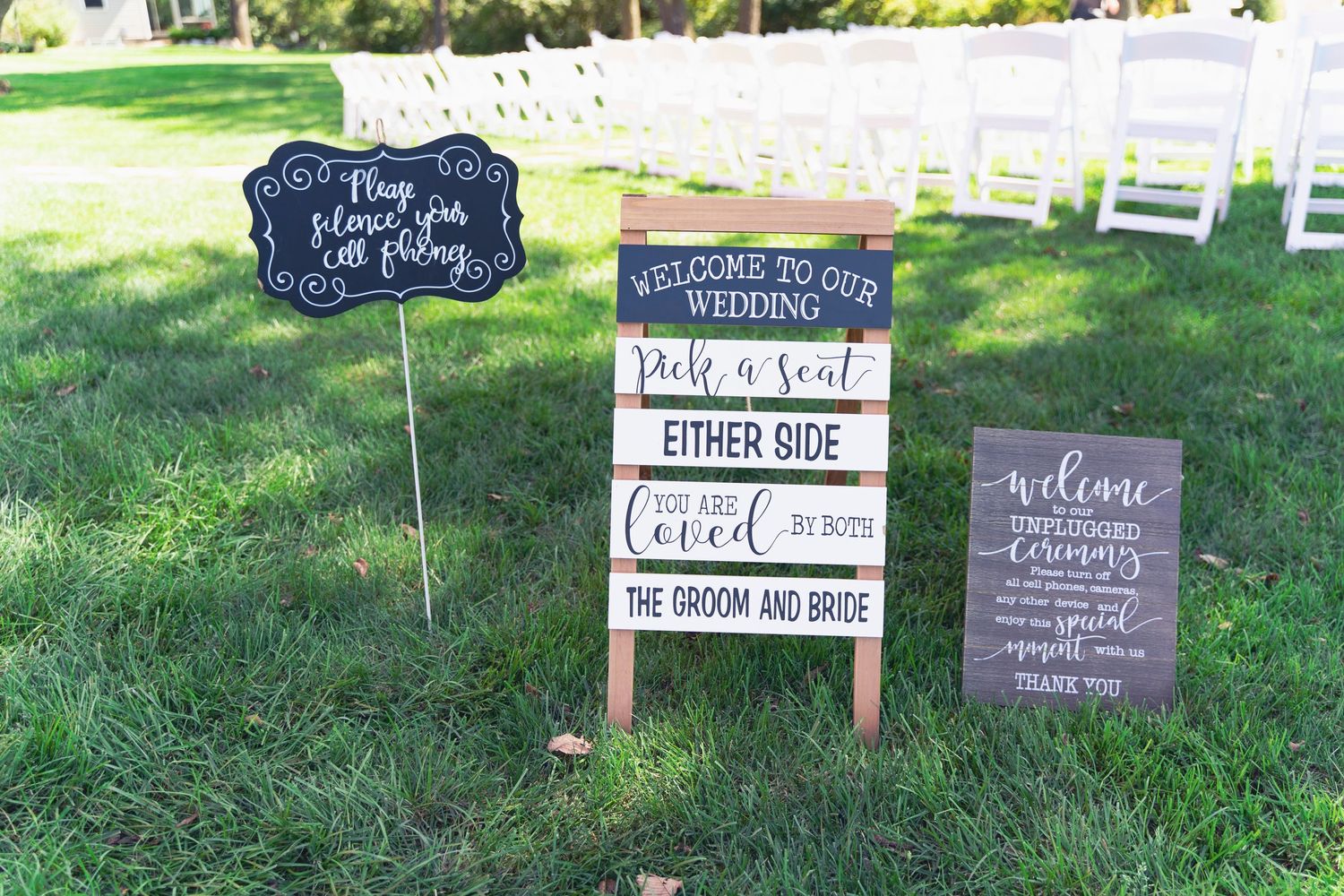 Blue Heron Barn Kalamazoo Wedding Venue - Signs Decor - Photographer and Videographer Almost Fantasy
