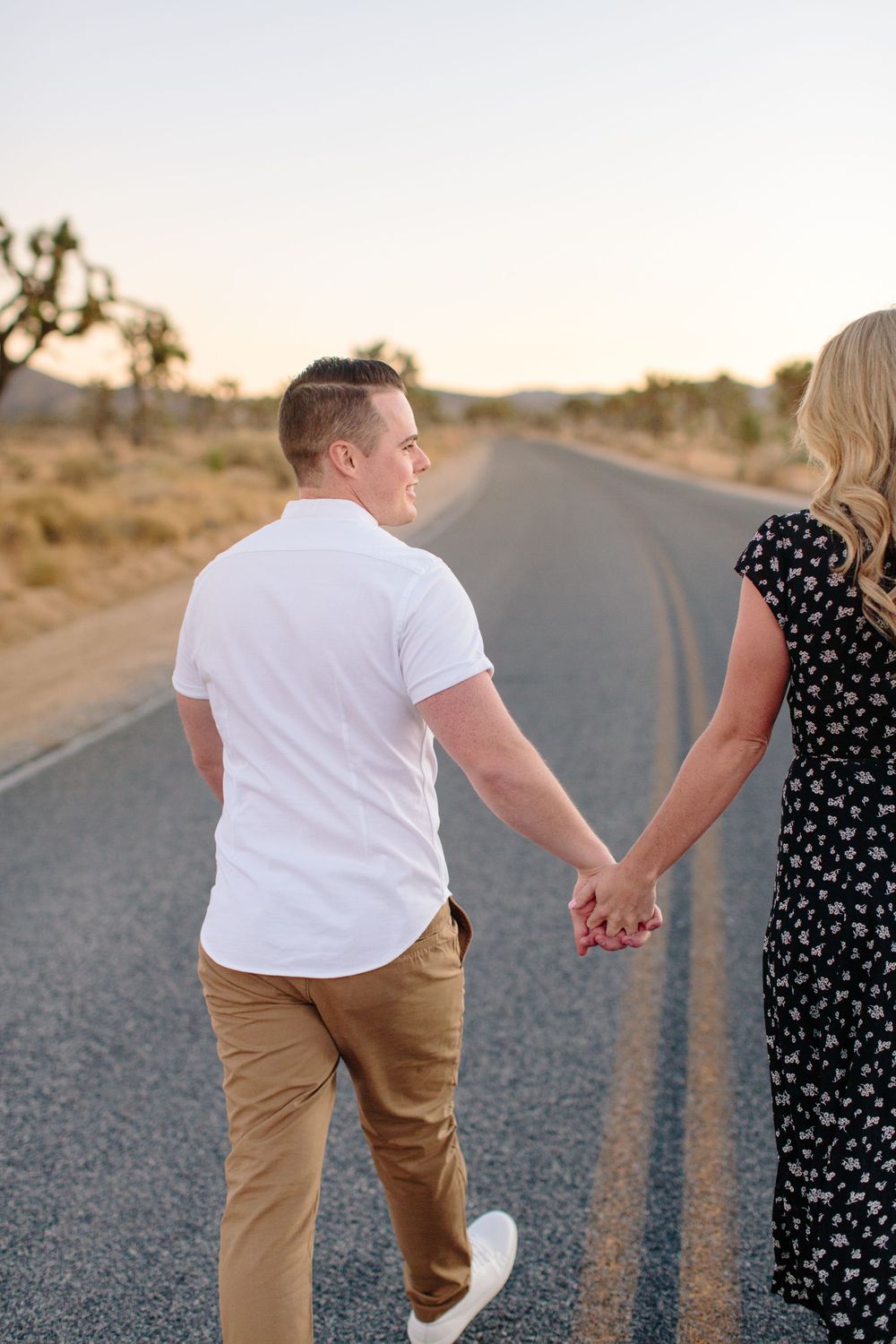 holding hands walking