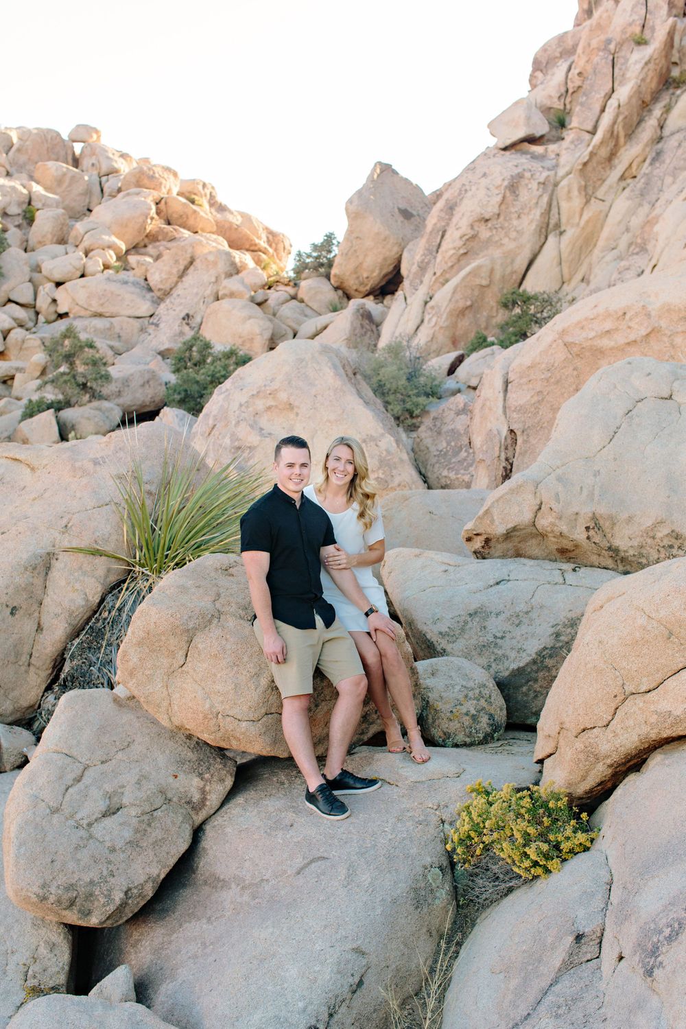 Desert boulders portrait
