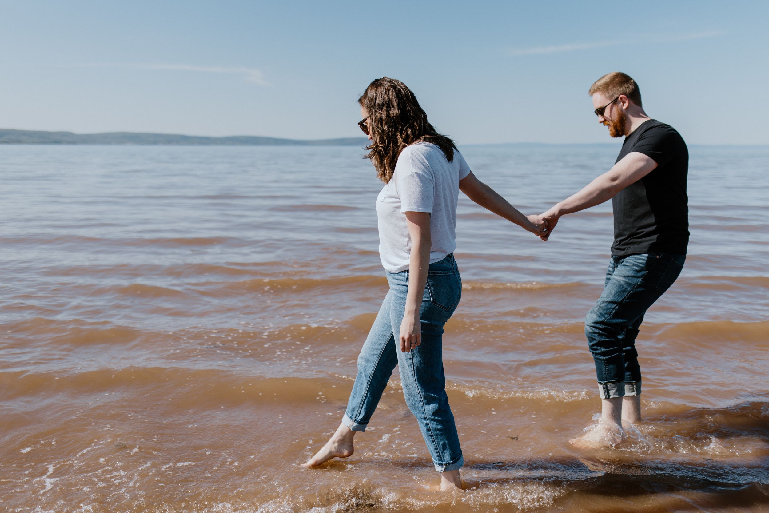 Couples session at Evangeline Beach, Annapolis Valley, Nova Scotia Canada