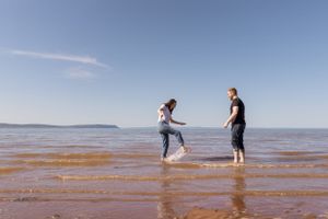Beach session at Evangeline Beach, Annapolis Valley, Nova Scotia Canada