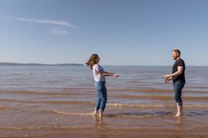 Beach session at Evangeline Beach, Annapolis Valley, Nova Scotia Canada