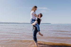 Beach session at Evangeline Beach, Annapolis Valley, Nova Scotia Canada