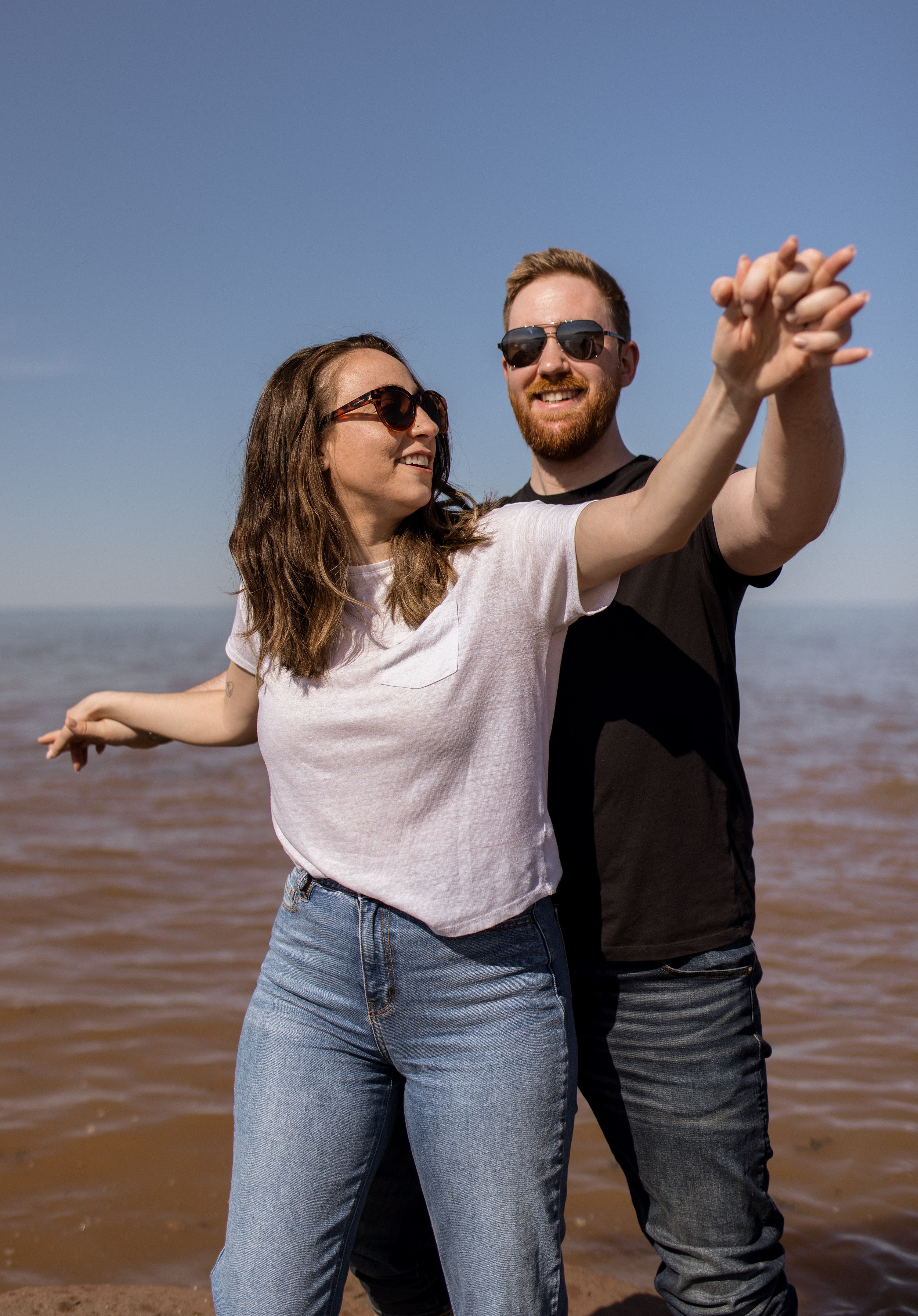Beach session at Evangeline Beach, Annapolis Valley, Nova Scotia Canada
