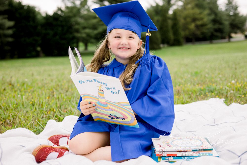 Johnson University Early Childhood Learning Center preschool graduation photo outside in Knoxville Tennessee