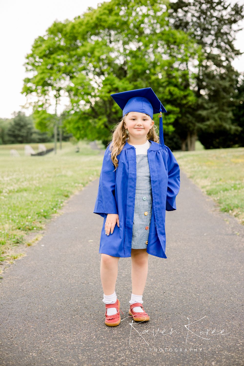 Johnson University Early Childhood Learning Center preschool graduation photo outside in Knoxville Tennessee