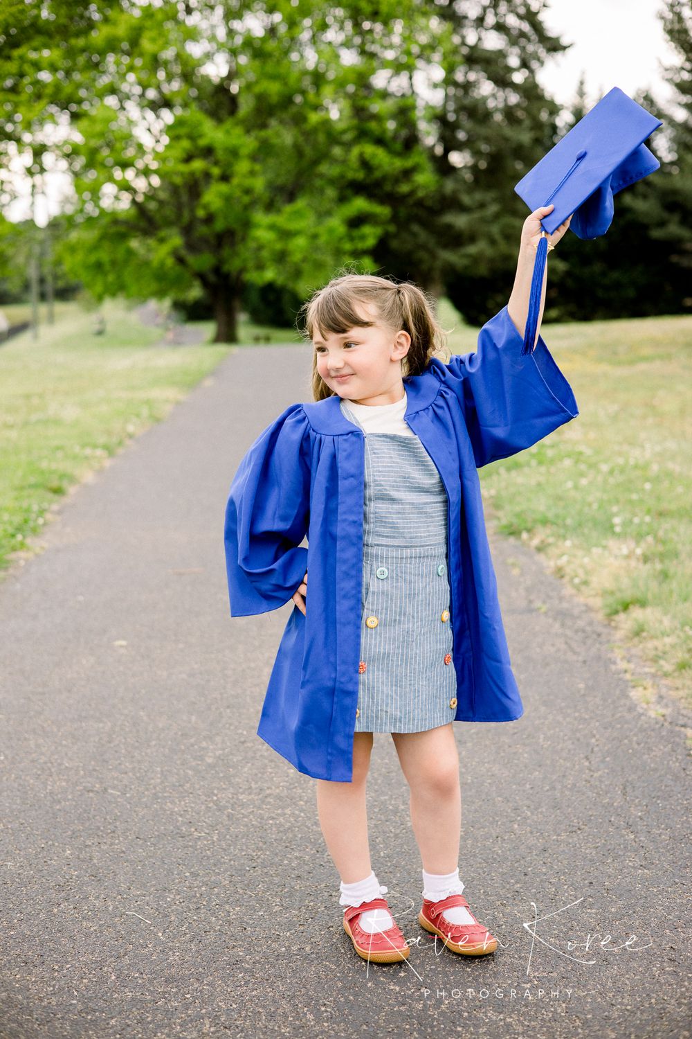 Johnson University Early Childhood Learning Center preschool graduation photo outside in Knoxville Tennessee
