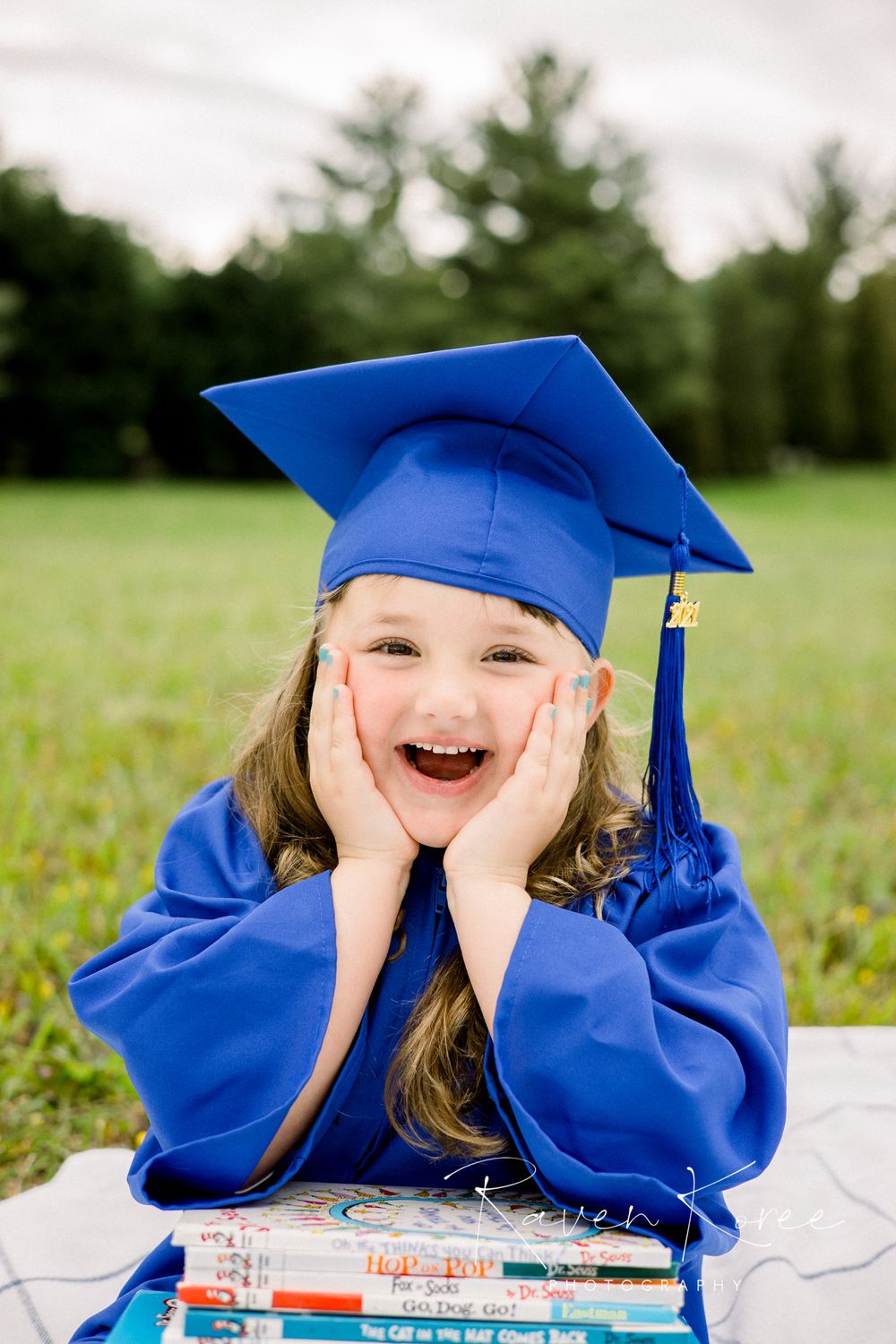 Johnson University Early Childhood Learning Center preschool graduation photo outside in Knoxville Tennessee