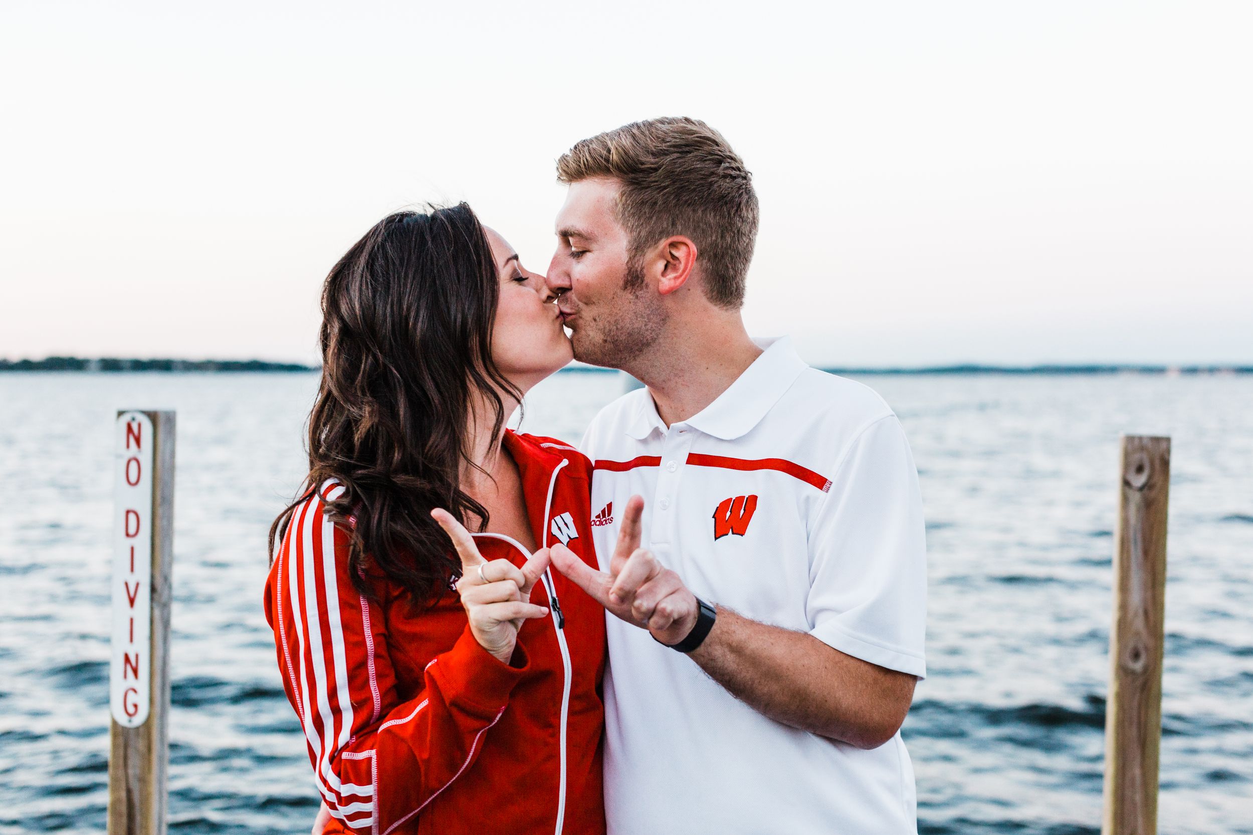 Engagement Session at Lake Monona, Wisconsin by Lake Geneva Photography