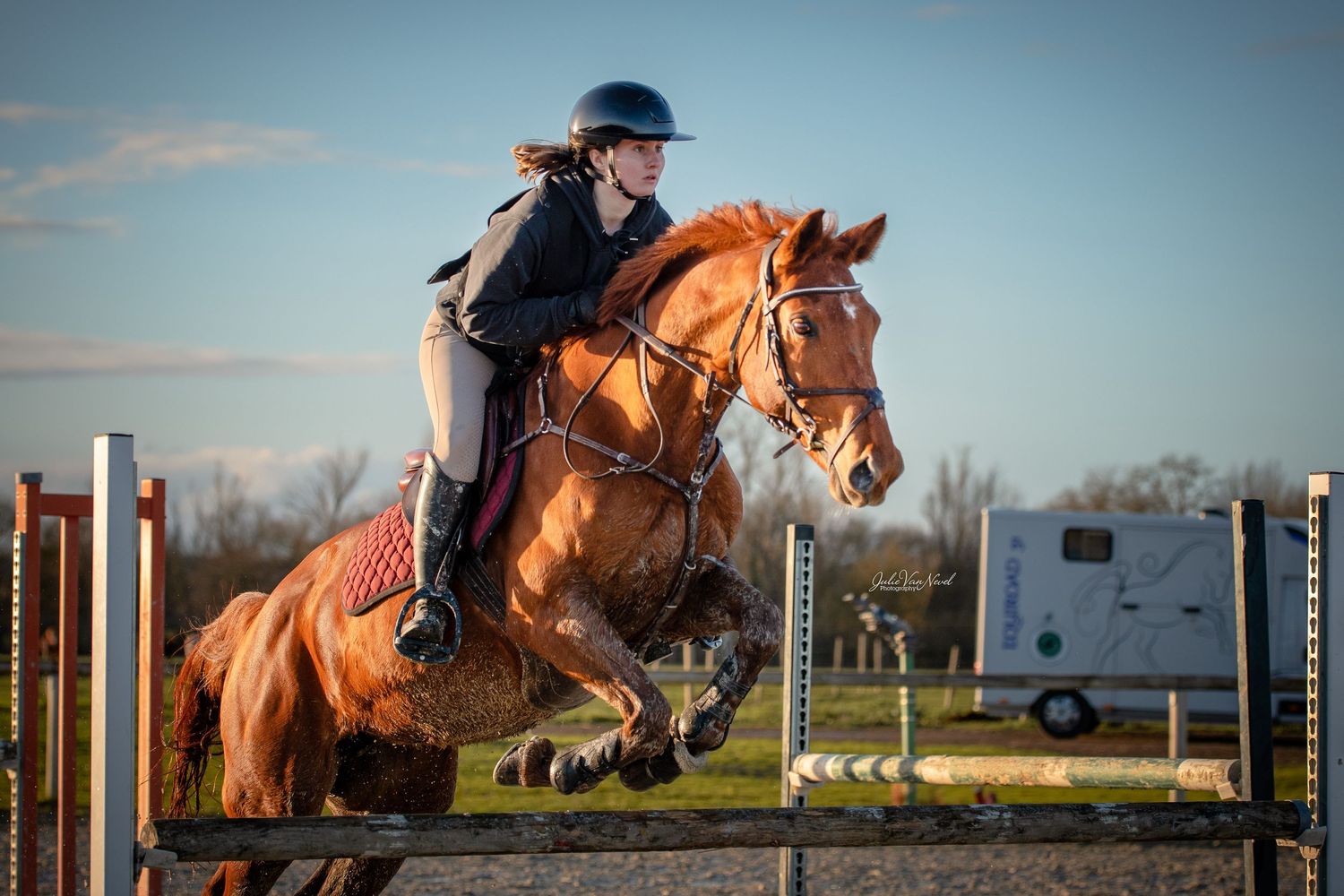Cheval et sa cavalière