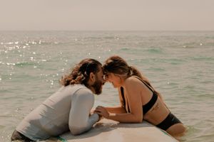 Lake Michigan Couple Session