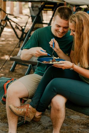 Camping Couple Photos