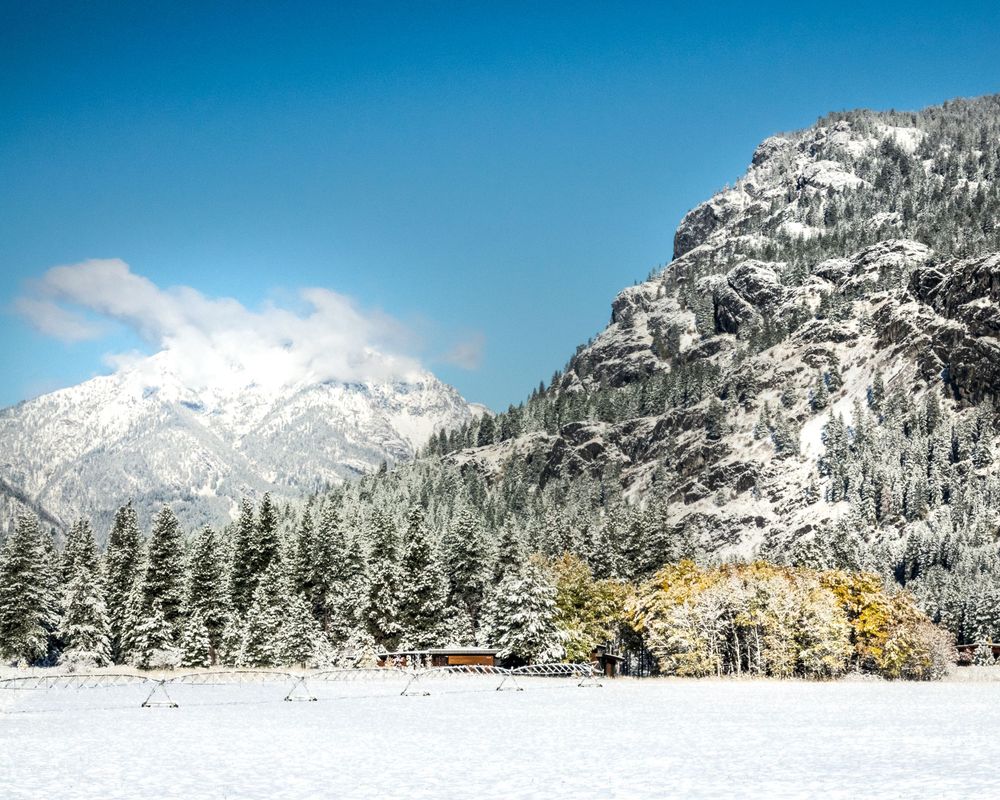 First Snow Mazama Meadow