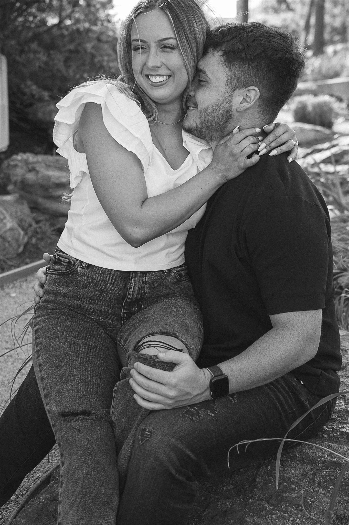 engagement photography session in The Woodlands, Tx
