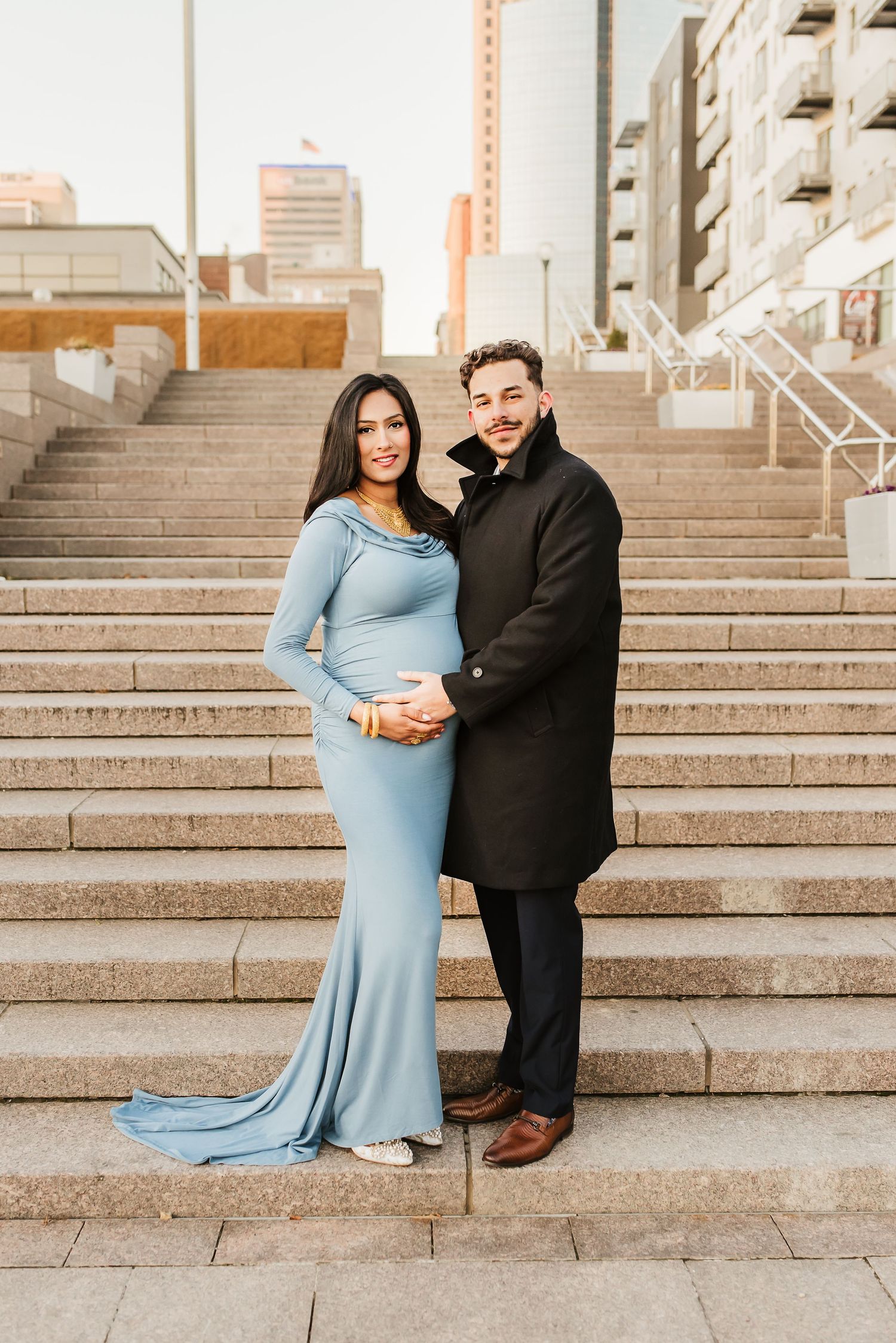family photo session in downtown cincinnati
