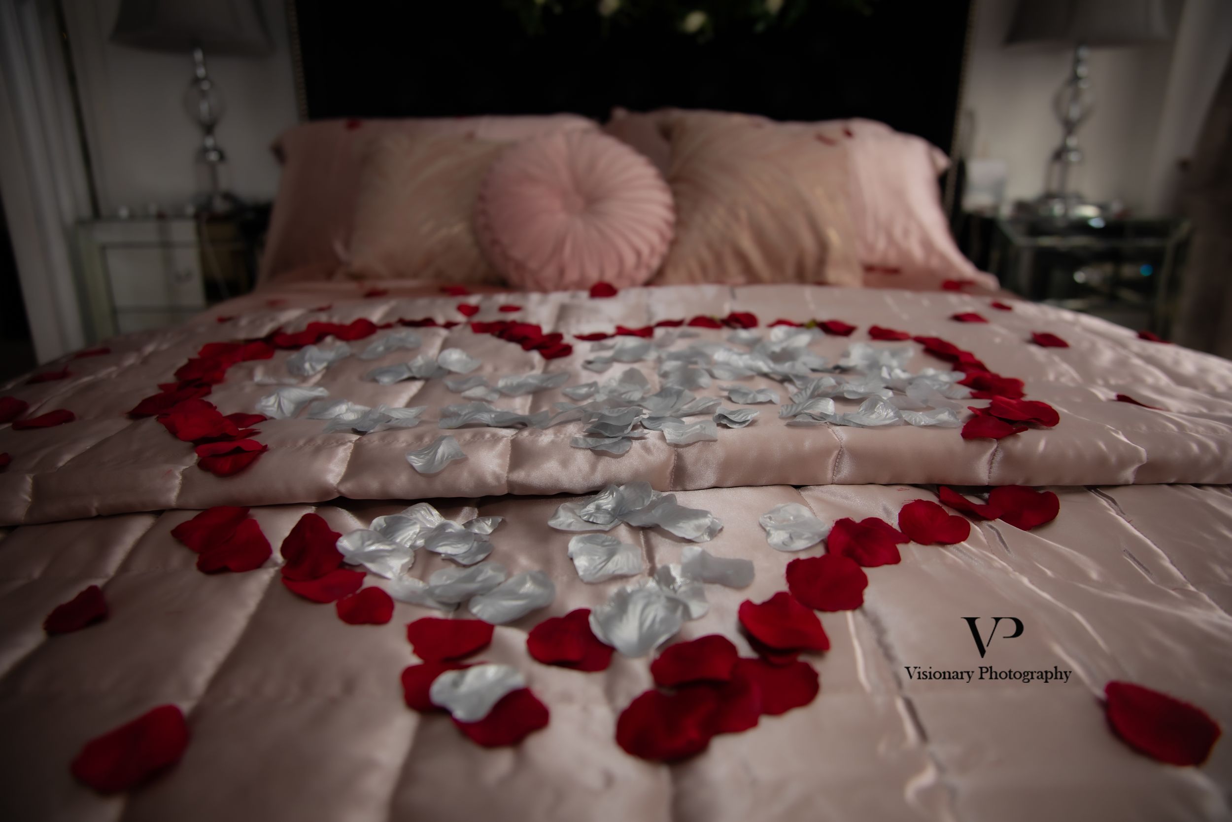 Intimate Shoot of Bride and Groom Room