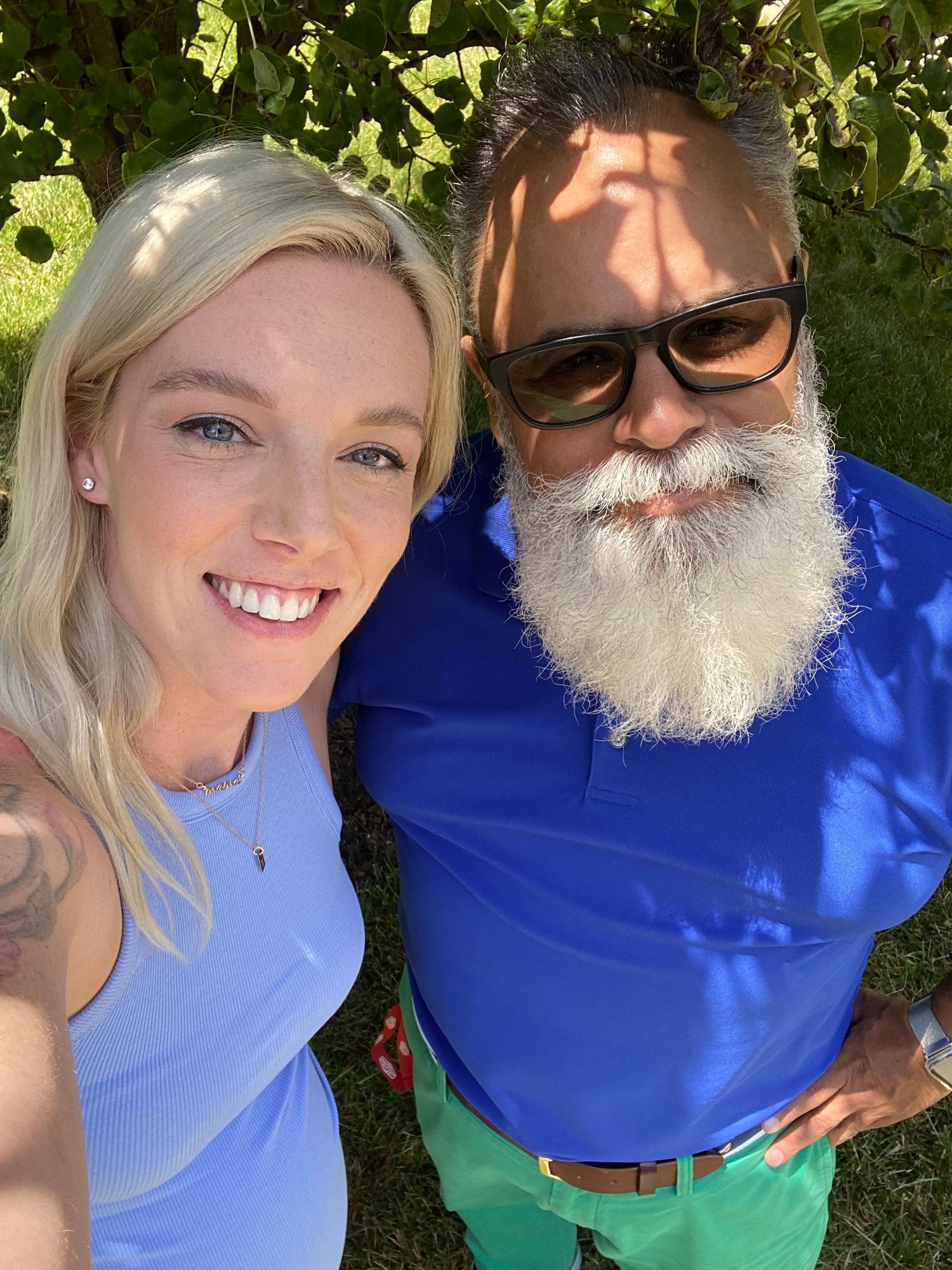 Stylist and photographer outdoor selfie.