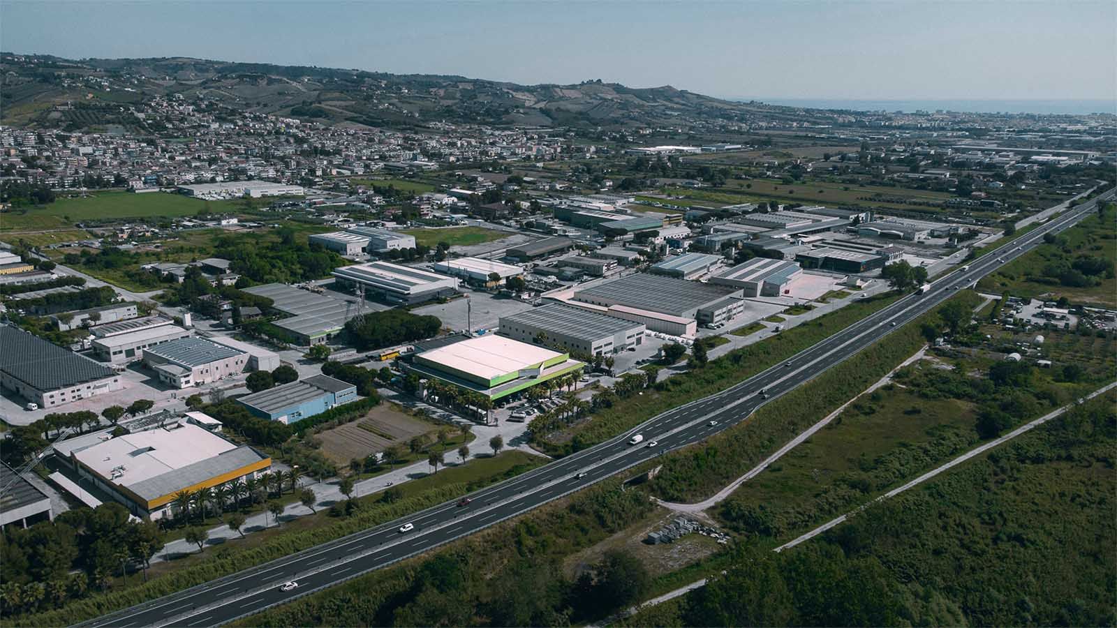 Immagine da un drone su Martinsicuro