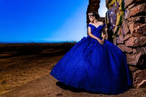 Quinceanera blue dress princess event photography weddings sweet sixteen portraits family portraits