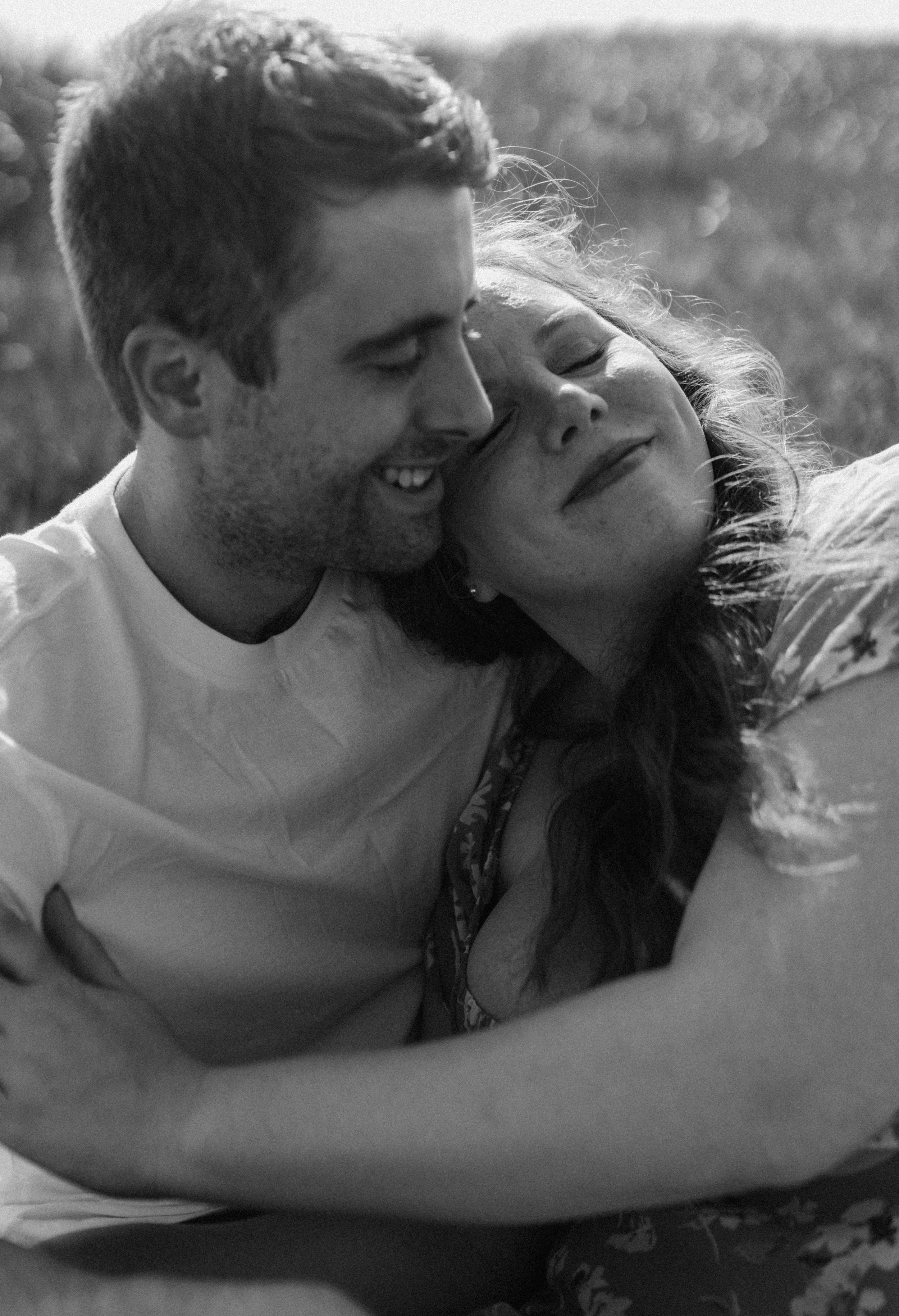 Summer engagement session at Lawrencetown Beach Provincial Park outside of Halifax, Nova Scotia