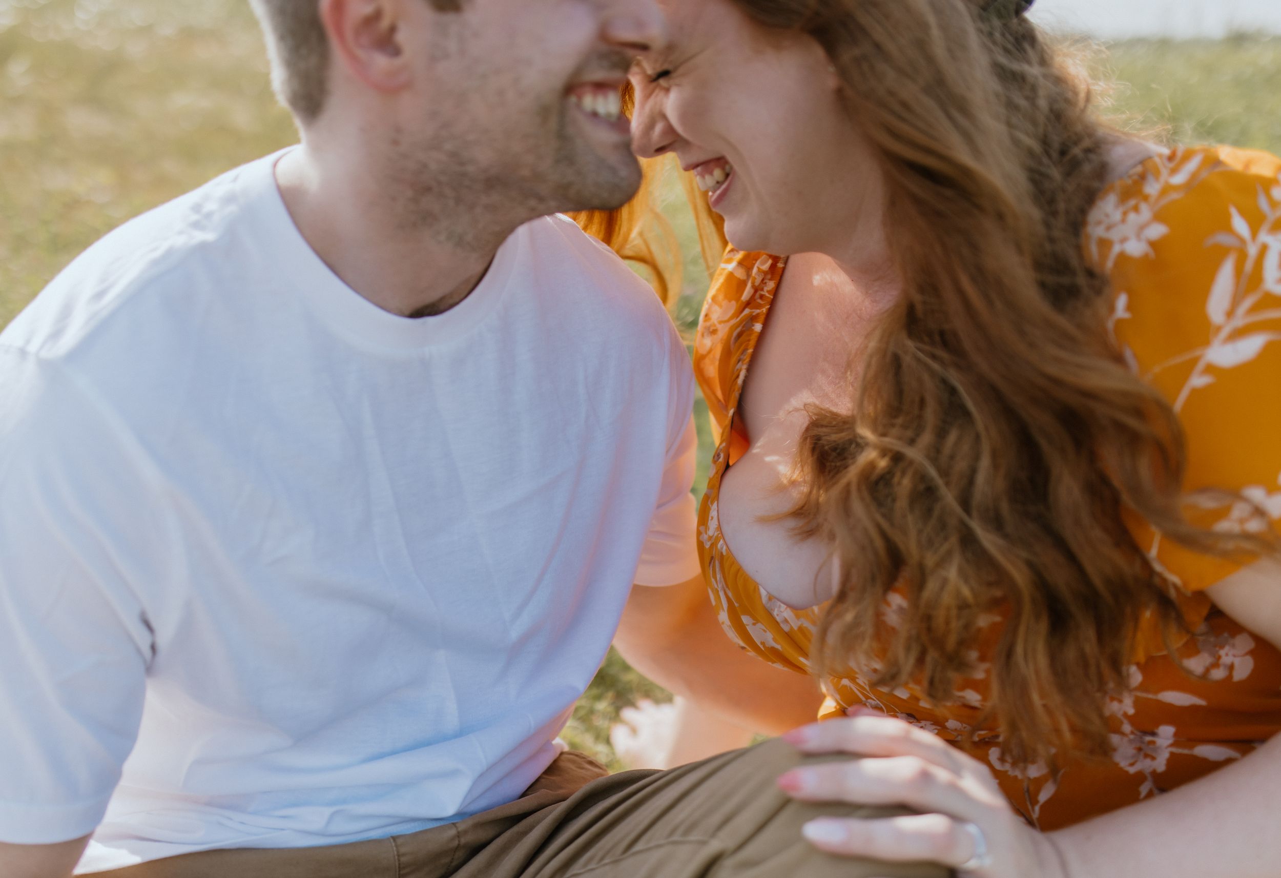Summer engagement session at Lawrencetown Beach Provincial Park outside of Halifax, Nova Scotia