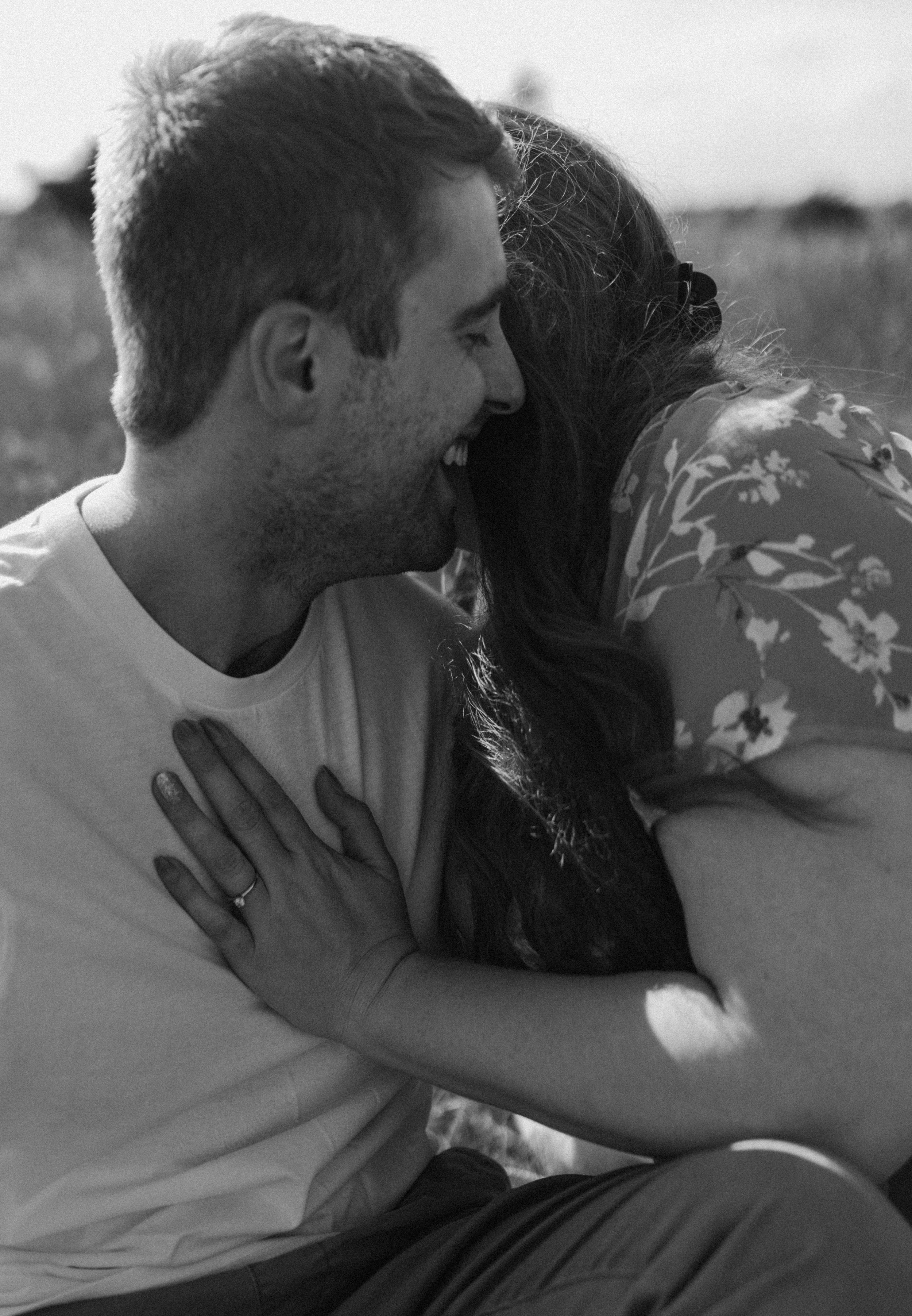 Summer engagement session at Lawrencetown Beach Provincial Park outside of Halifax, Nova Scotia