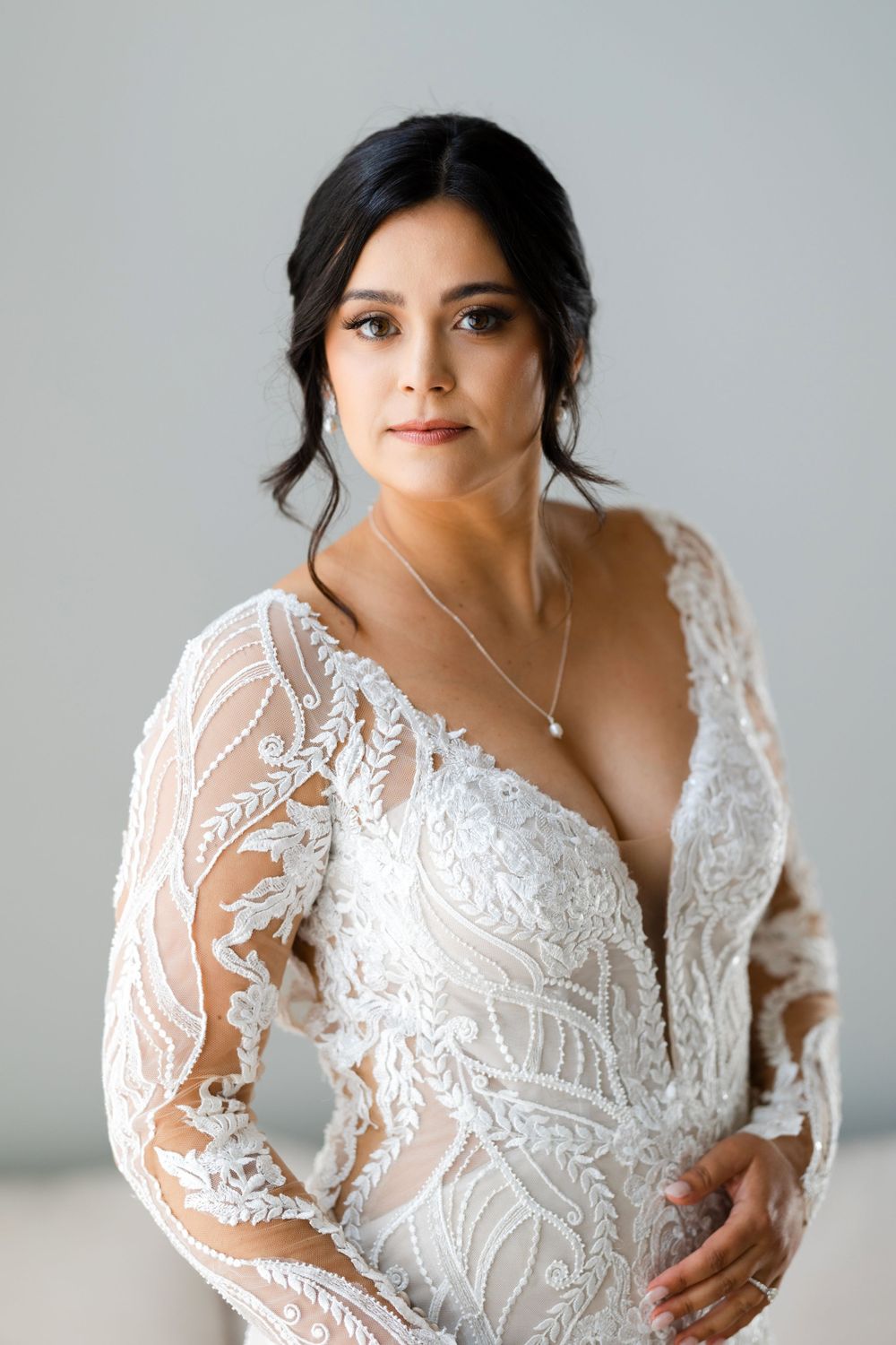 Bridal portrait on wedding day at Jorgensen Farms in Westerville, Ohio.