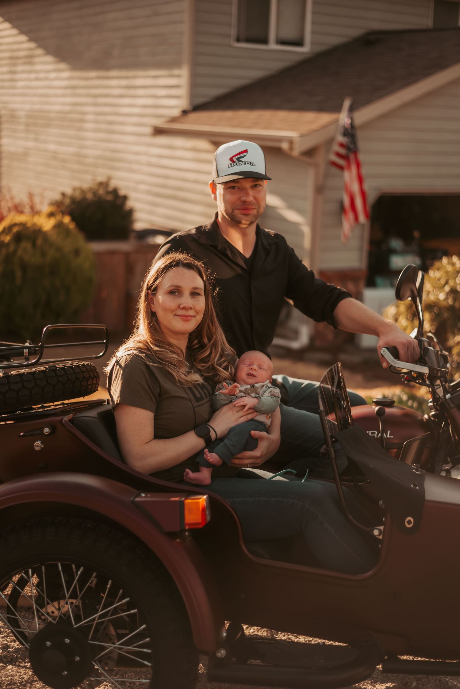 Family photo in Skagit valley, Washington