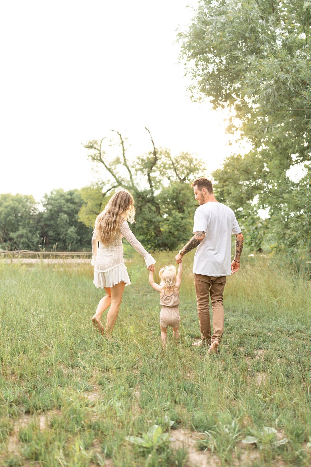 Family photographer sunset session in Delaware, Ontario.