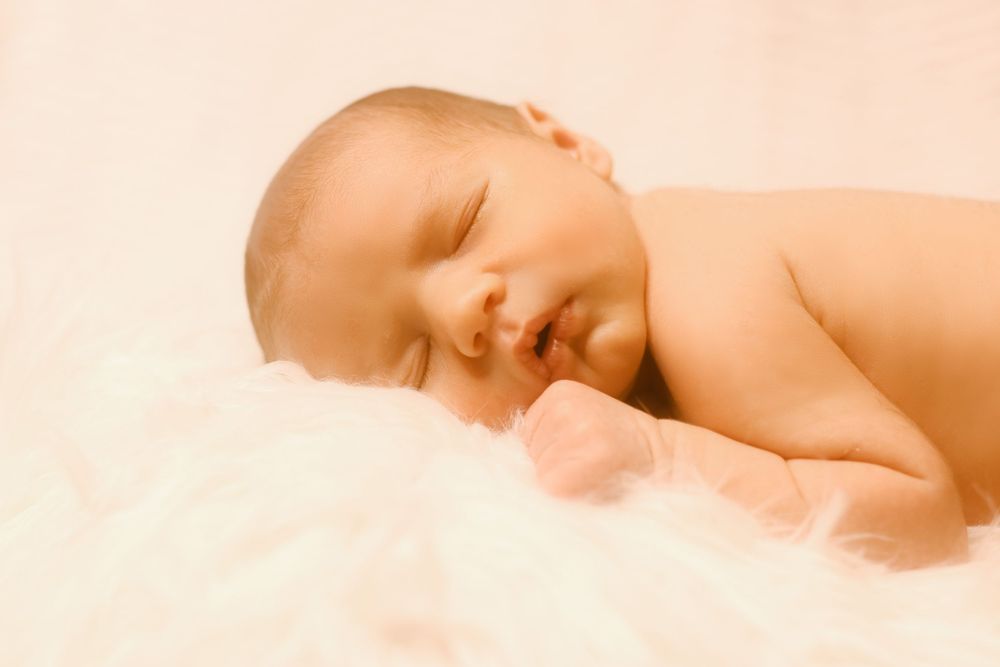 Sleeping newborn baby
