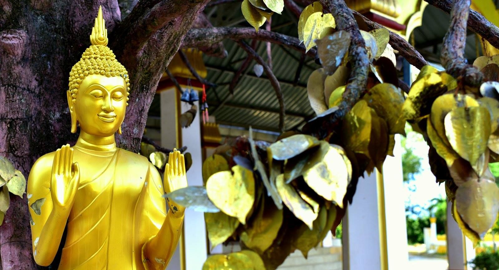 A buddha statue in the Mountain Buddha Temple in Ao Nang, Thailand