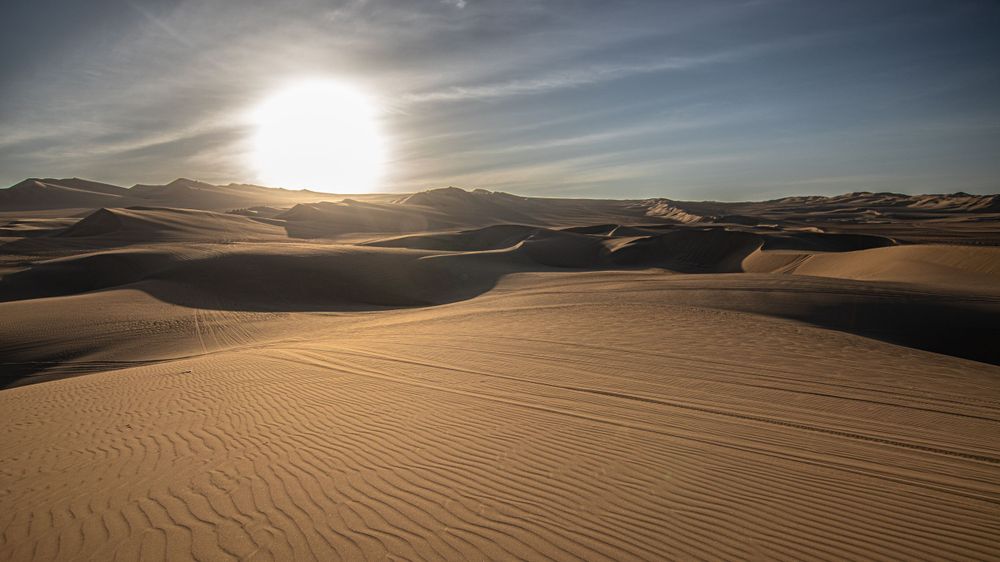 The middle of nowhere, near an Oasis in the desert of Huacachina, Peru